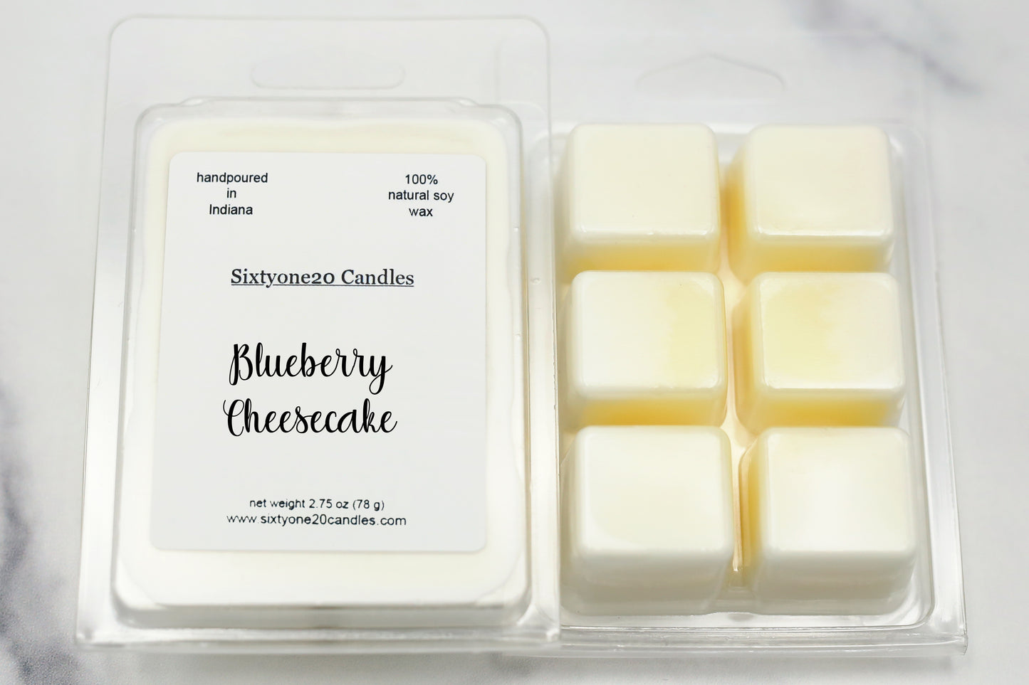 Blueberry Cheesecake 6 cavity soy wax melt