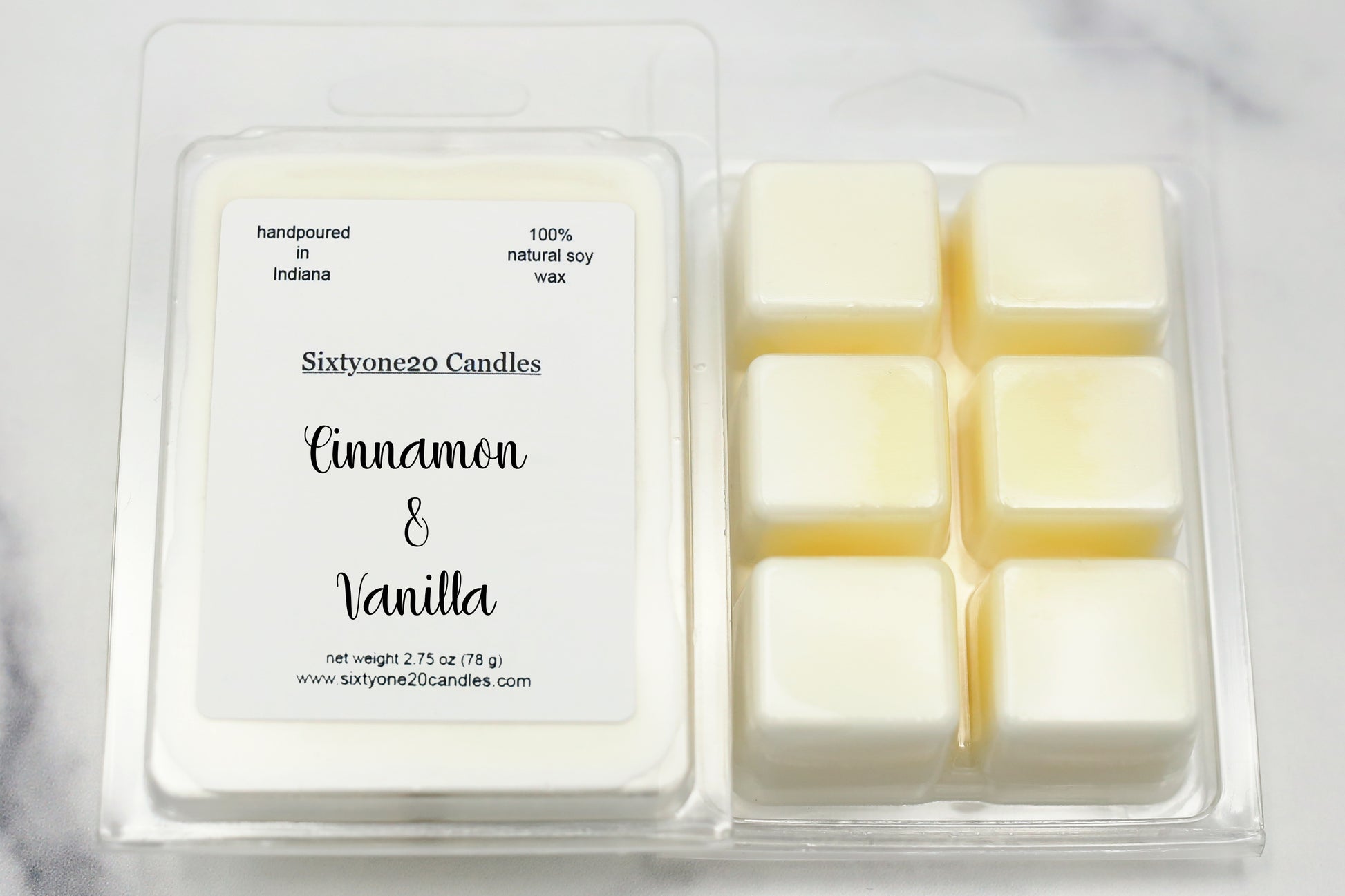 Cinnamon & Vanilla 100% Soy wax melt