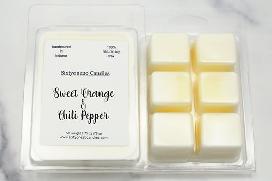 Sweet Orange & Chili Pepper 100% soy wax melt